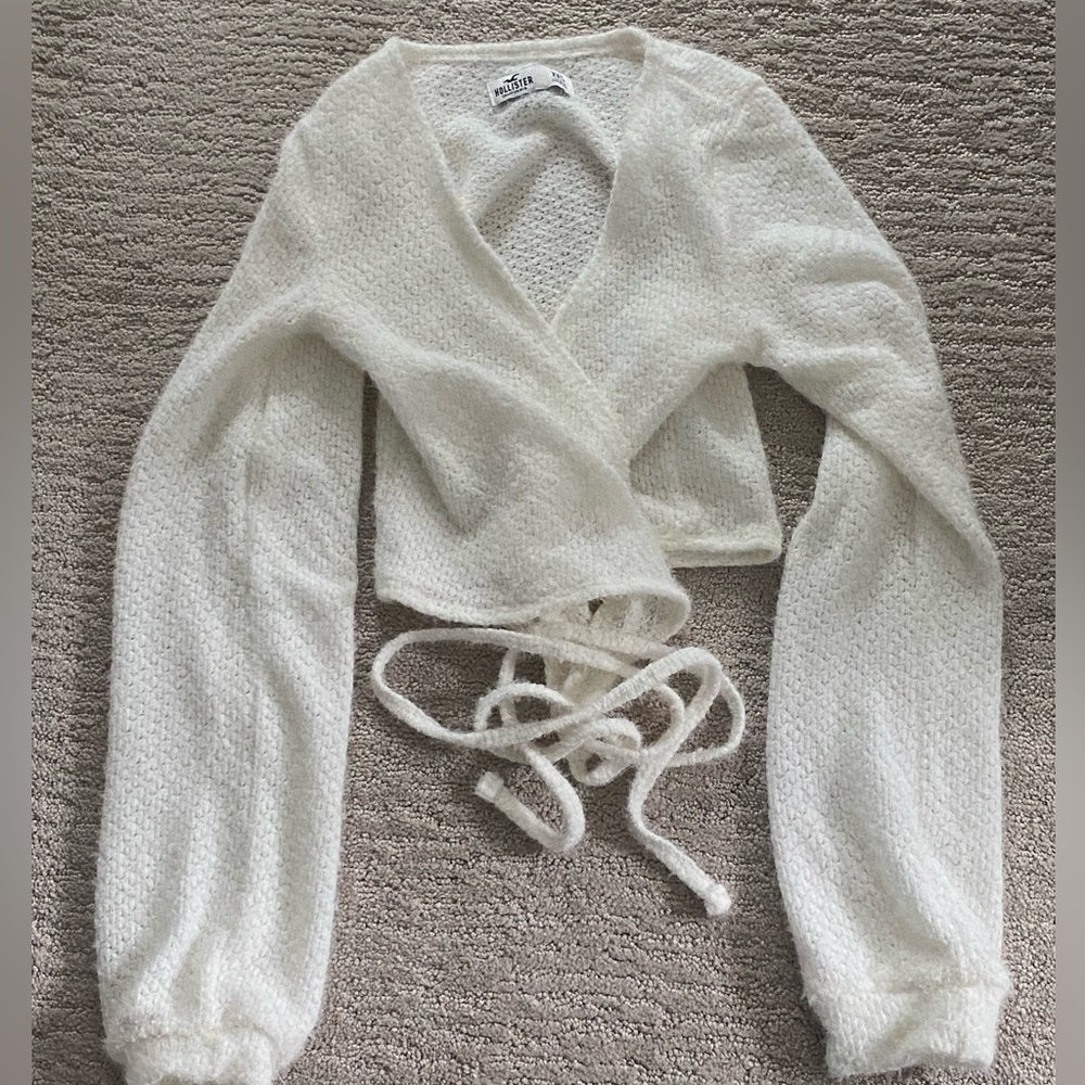 Hollister wrap-around tie sweater